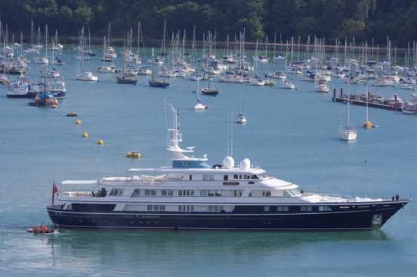 26 July 2020 - 09-25-38
The Virginian spun round in no time.
----------------------
62 metre superyacht Virginian arrives in Dartmouth